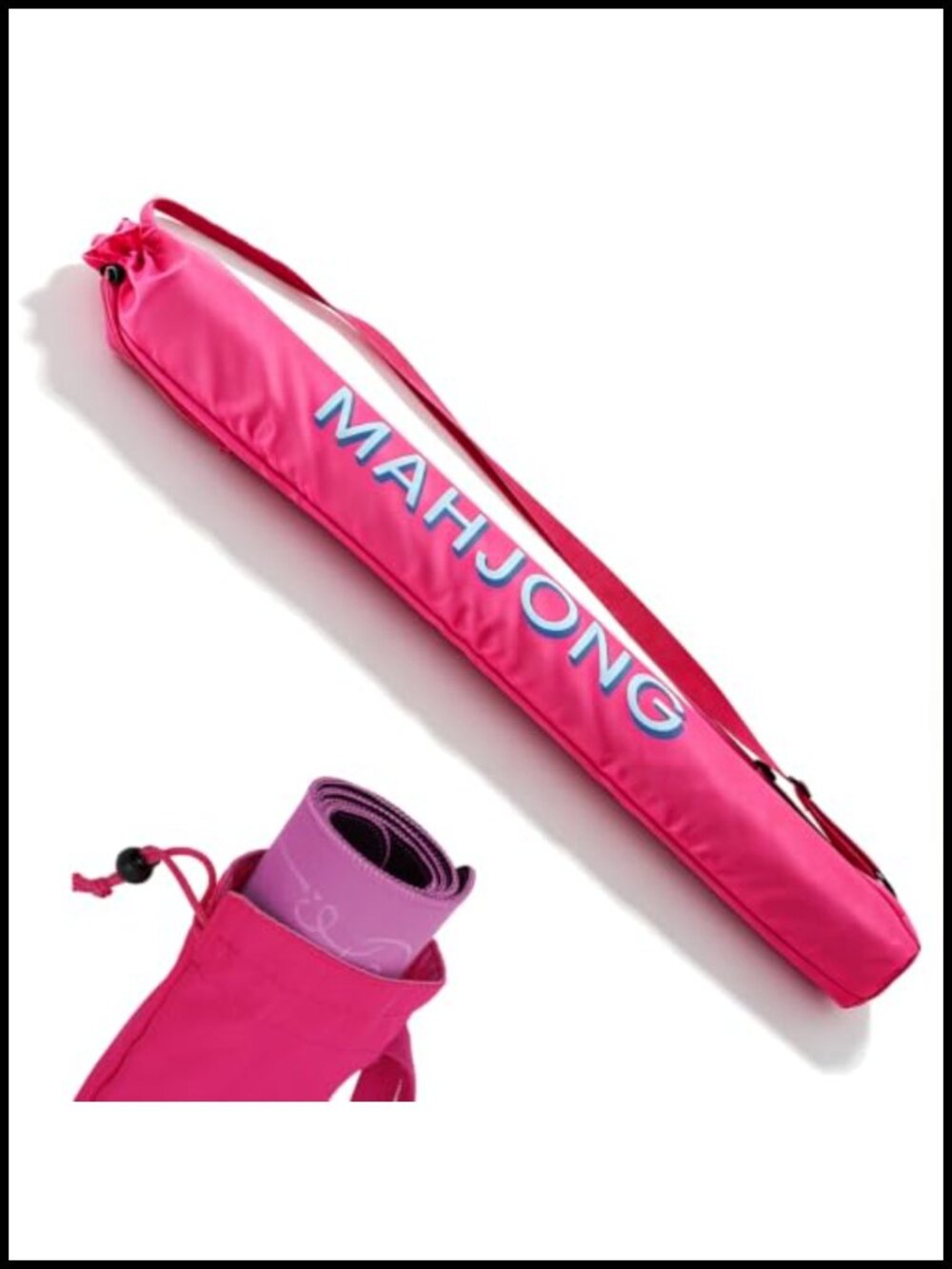 Mahjong Mat Carrying Bag - Waterproof Polyester Storage Tote with Double